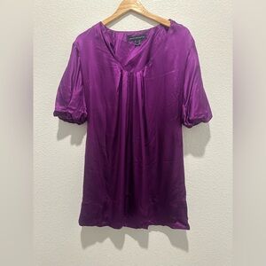 French Connection Rich Purple Oversized Dress/Blouse Size 6